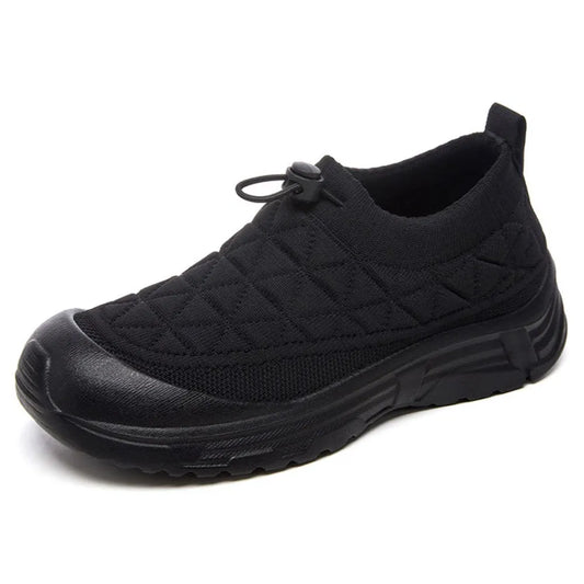 Comfortable Mesh Round Toe Slip-On Athletic Shoes