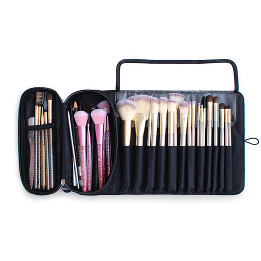 Cosmetic Makeup Brush Storage Bag Black Pink Gray Blue Multifunctional Folding Professional Beauty Makeup Kit