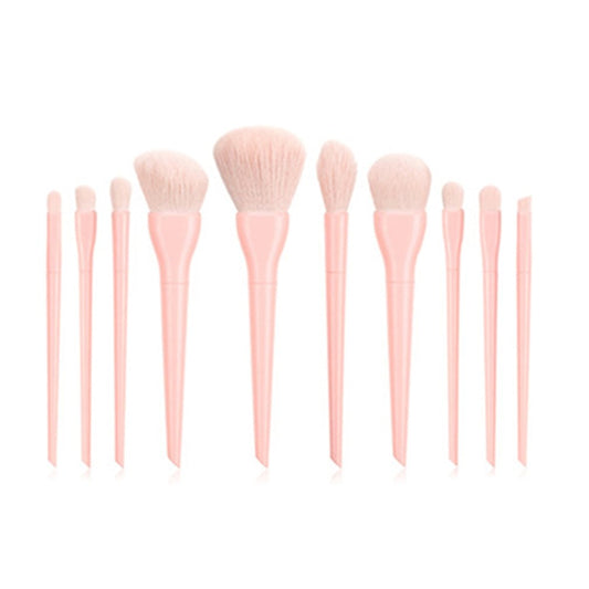 10 pcs Luxury Pastel 4 Colors Makeup Brushes Set For Foundation Powder Blush Eyeshadow Concealer Lip Eye Makeup Brush Cosmetics