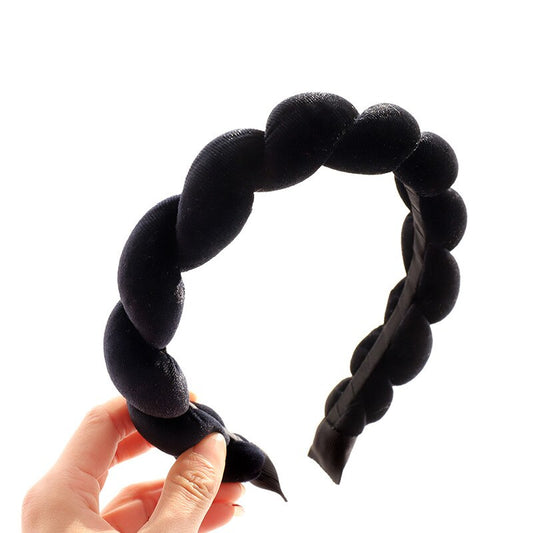 Velvet Plush Headband Autumn and Winter Style Velvet Sponge Braid Headband