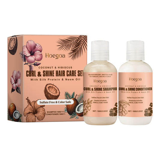 Coconut Moisturizing Shampoo Conditioner Set Clean And Moisturizing Hair Care Volumizing Shampoo