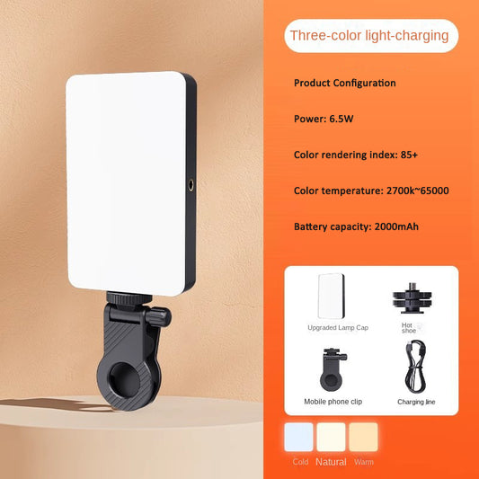 3-Color Mobile Live Streaming LED Video Photography Fill Light LED Camera Lighting Lamp