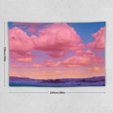 Super Soft Pink Sunset Wall Tapestry Blanket