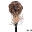 Messy Curly Hair Bun Clip Hair Extensions Claw Clip
