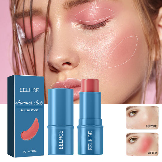 Three-Dimensional Shimmer Brightening Natural Blush Stick