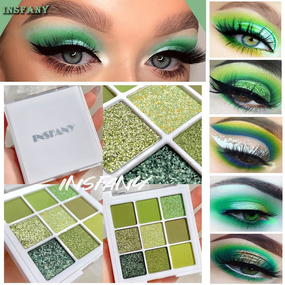 Eye Shadow Avocado Green 9-Square Palette