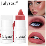 Multi Purpose Highlighting Blush Stick Matte Color Stick for Cheeks Eyeshadow Lips 6 Colors
