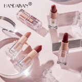 Silky Ice Cube Matte Lipstick 12 Color Lipstick Nude Long Lasting Colors