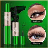 Double-Ended Mascara and Eyeliner, Long and Thick, Natural and Smooth, No Smudge Eyeliner