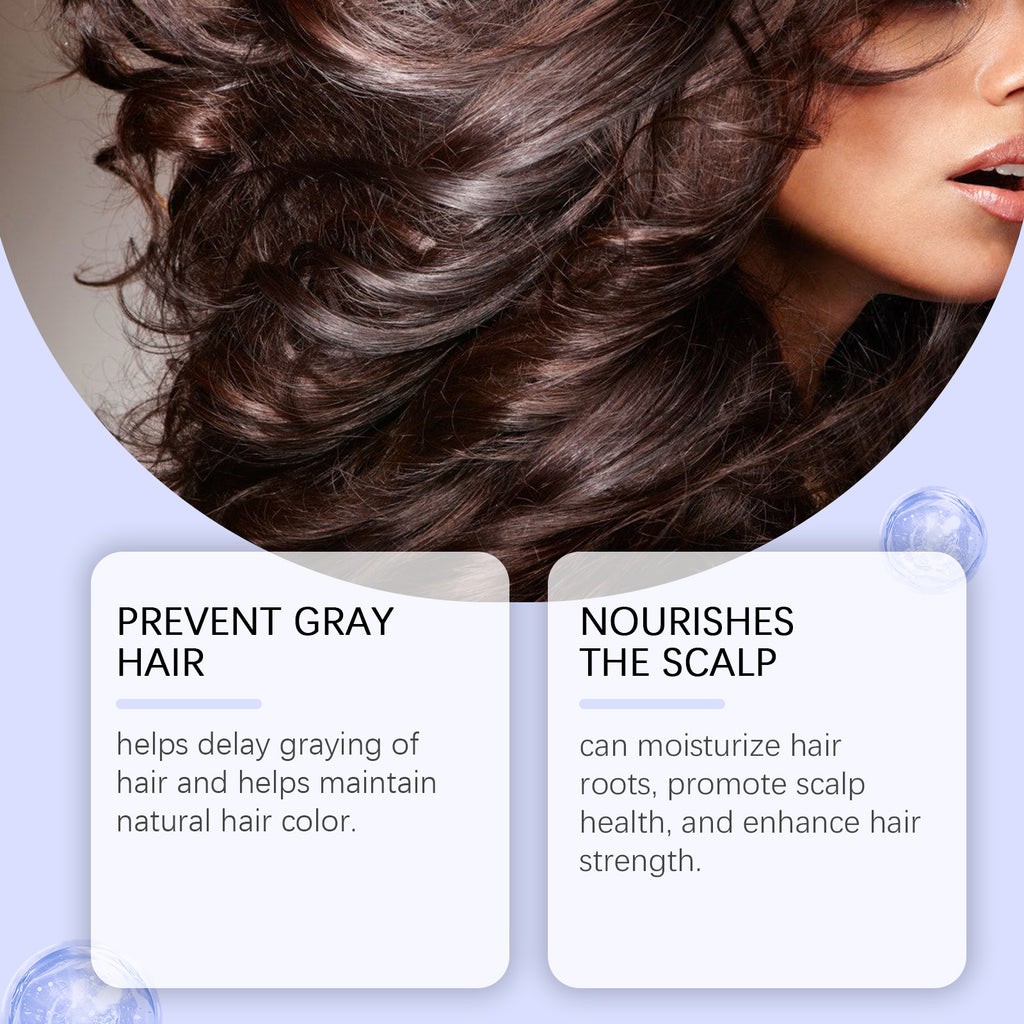 Anti-Grey Hair Color Natural Fig Extract Serum Gentle, Non-Irritating, Easy Color Change Moisturizing Soft And Smooth Hair