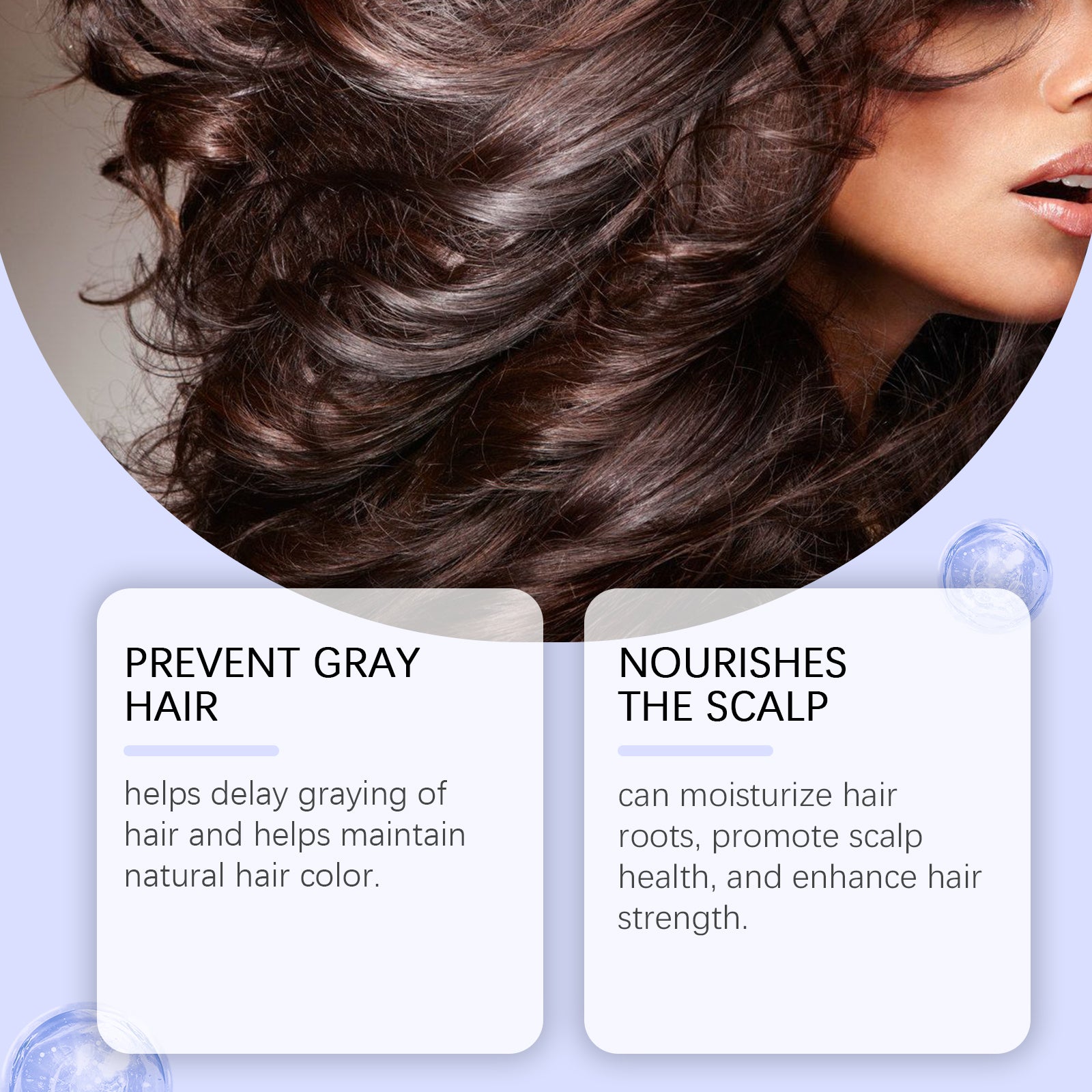 Anti-Grey Hair Color Natural Fig Extract Serum Gentle, Non-Irritating, Easy Color Change Moisturizing Soft And Smooth Hair