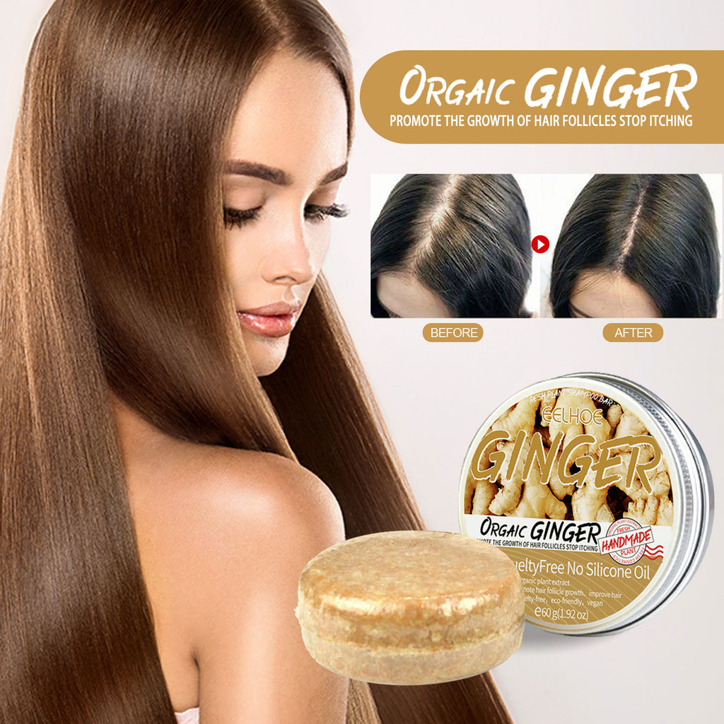 Ginger Shampoo Bar Anti-Loss Hair Care Moisturizing Scalp Shampoo Bar