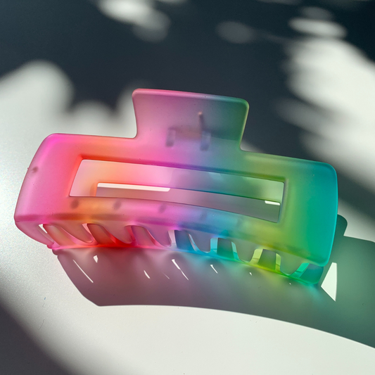 The Rainbow in Rectangular | Claw Clip in