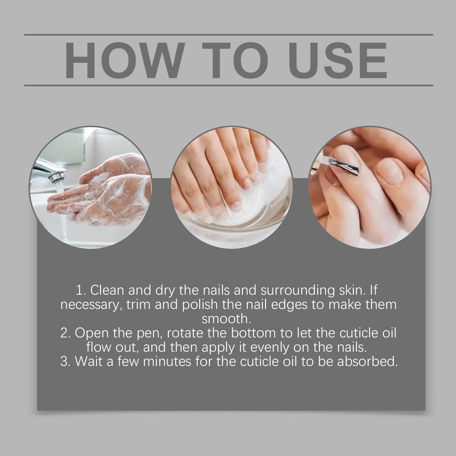 Natural Nail Care Nourishing Oil Pen, Moistens And Protects Nails And Cuticles