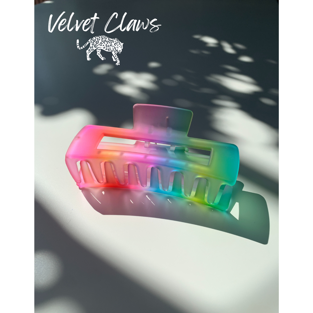 The Rainbow in Rectangular | Claw Clip in