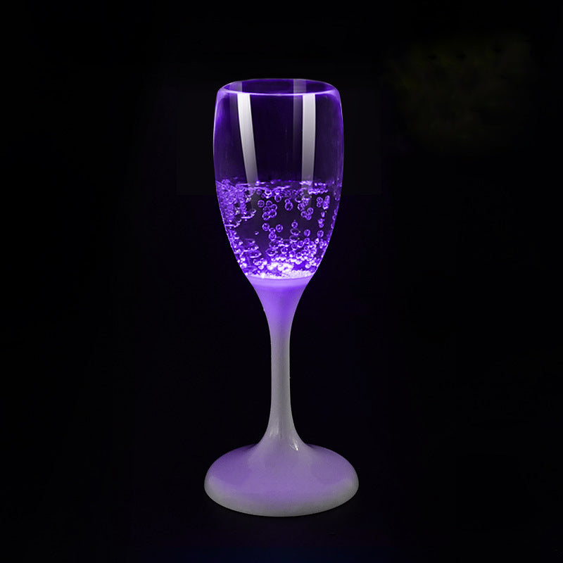 Water Sensing Luminous Glasses LED Light Up Wine Champagne Plastic Glass 1 PC - 7 Colors