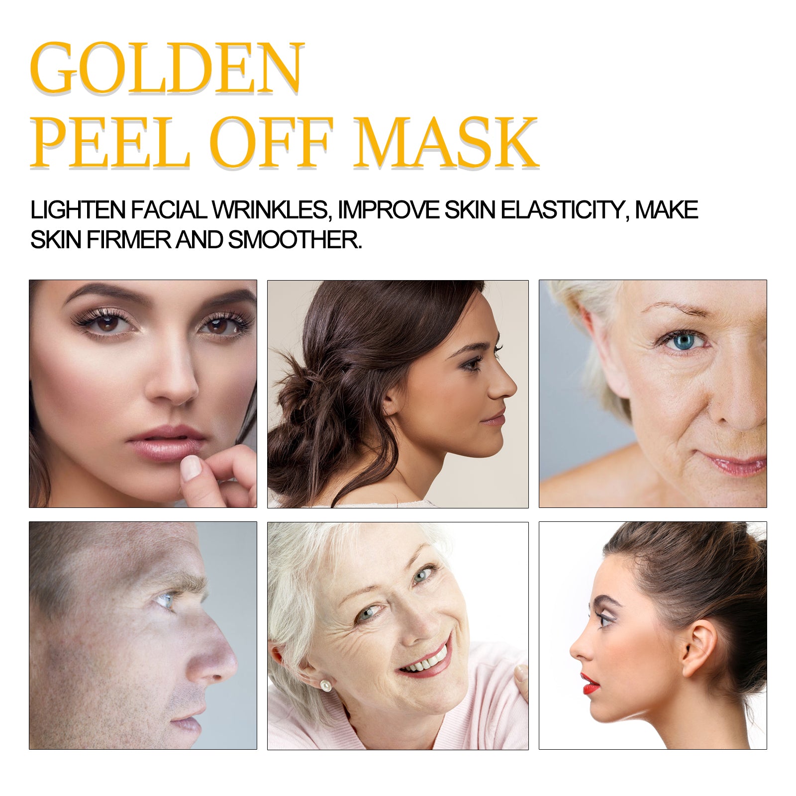 24k Gold Peel Mask Deeply Cleanses The Skin Of Blackheads, Pimples, Delicate Pores And Tightens Skin