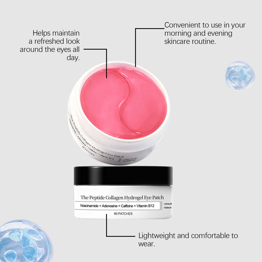 Hydrogel Peptide Collagen Under Eye Masks, Nourishing and Comfortable Gentle Daily Care for Fine Lines Eye Patches