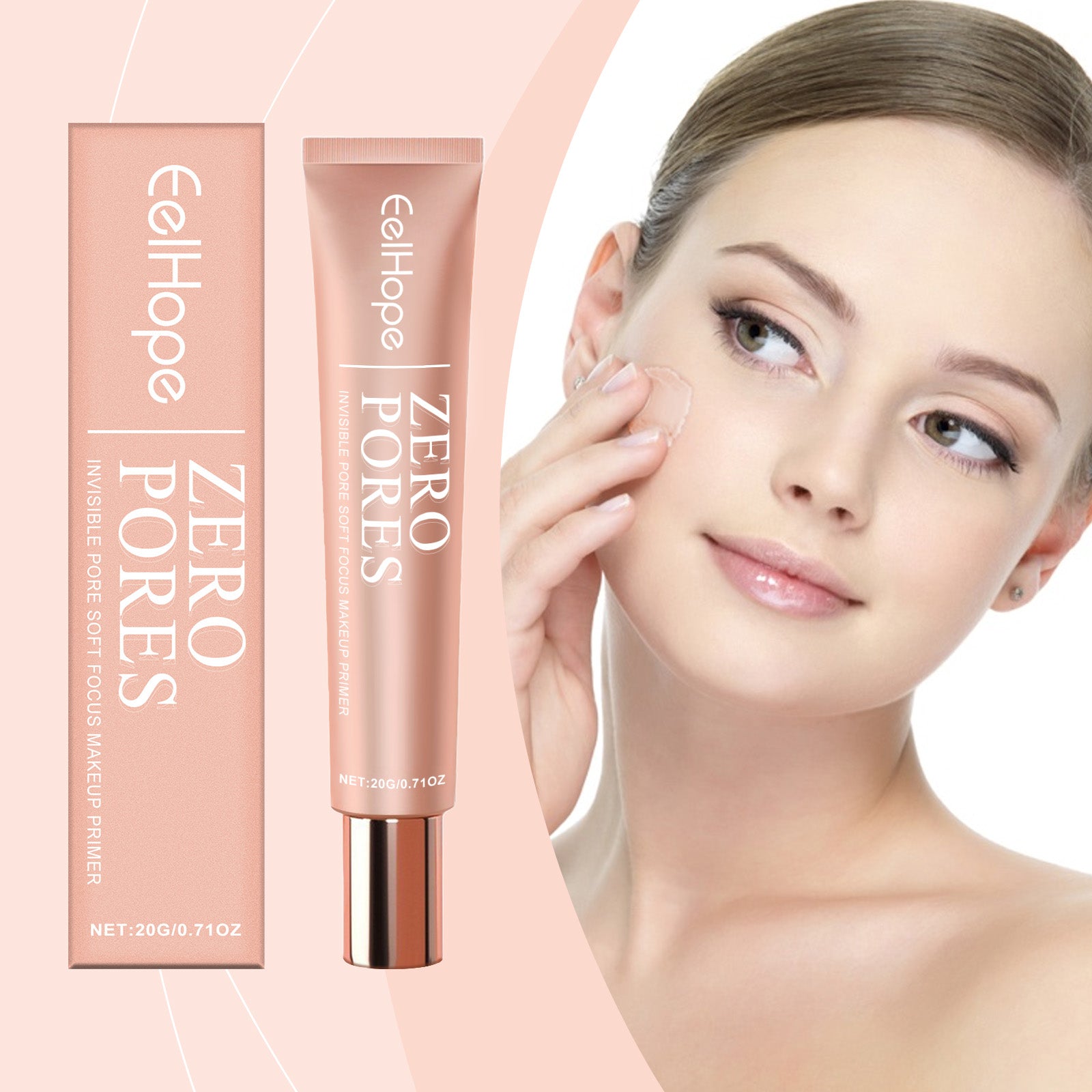 No Pore Brightening Skin Primer, Natural Radiance, Gentle, Non-Greasy Base