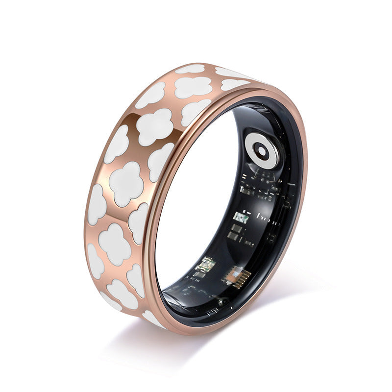 Health Smart Titanium Steel Ring Waterproof Blood Pressure Oxygen Sleep Movement Tracking Ring