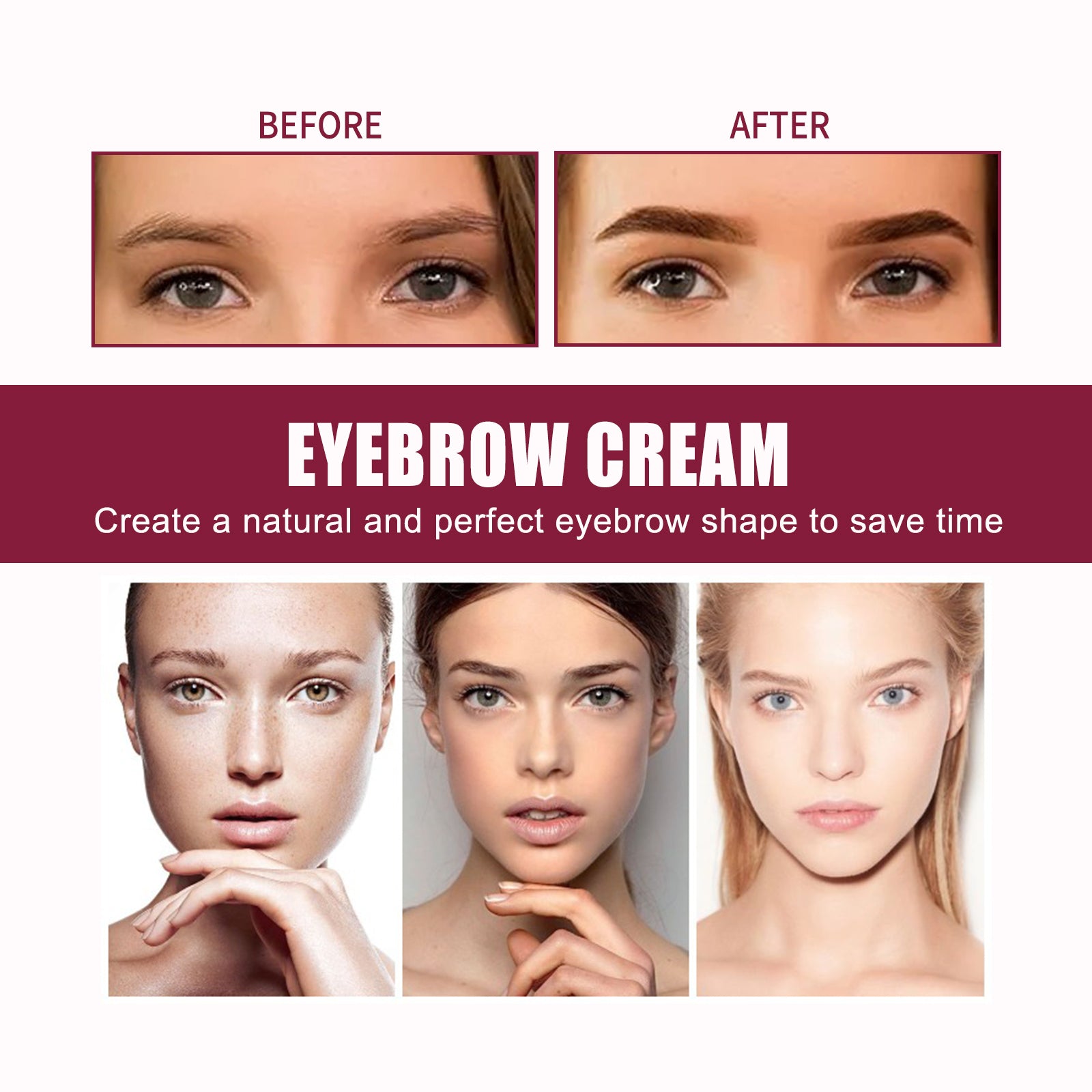 Multifunctional Eyebrow Set, Filling Shaping Brush Tinted Eyebrows Smooth Eye Brow Makeup Set