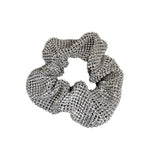 Sparkly Big Hair Scrunchie, Glitter Trendy Fashion Net Design Hair Tie