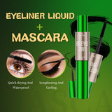 Double-Ended Mascara and Eyeliner, Long and Thick, Natural and Smooth, No Smudge Eyeliner