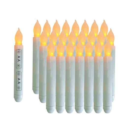 12 pcs Long Candles LED Electronic Candle Lights Dinner Candles