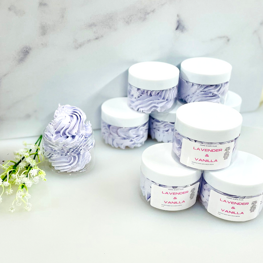 Natural Whipped Essential Oil 2 in 1 Shaving Cream and Bath Soap ~ Lavender Vanilla, Eucalyptus Mint, Love Spell