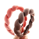 Velvet Plush Headband Autumn and Winter Style Velvet Sponge Braid Headband