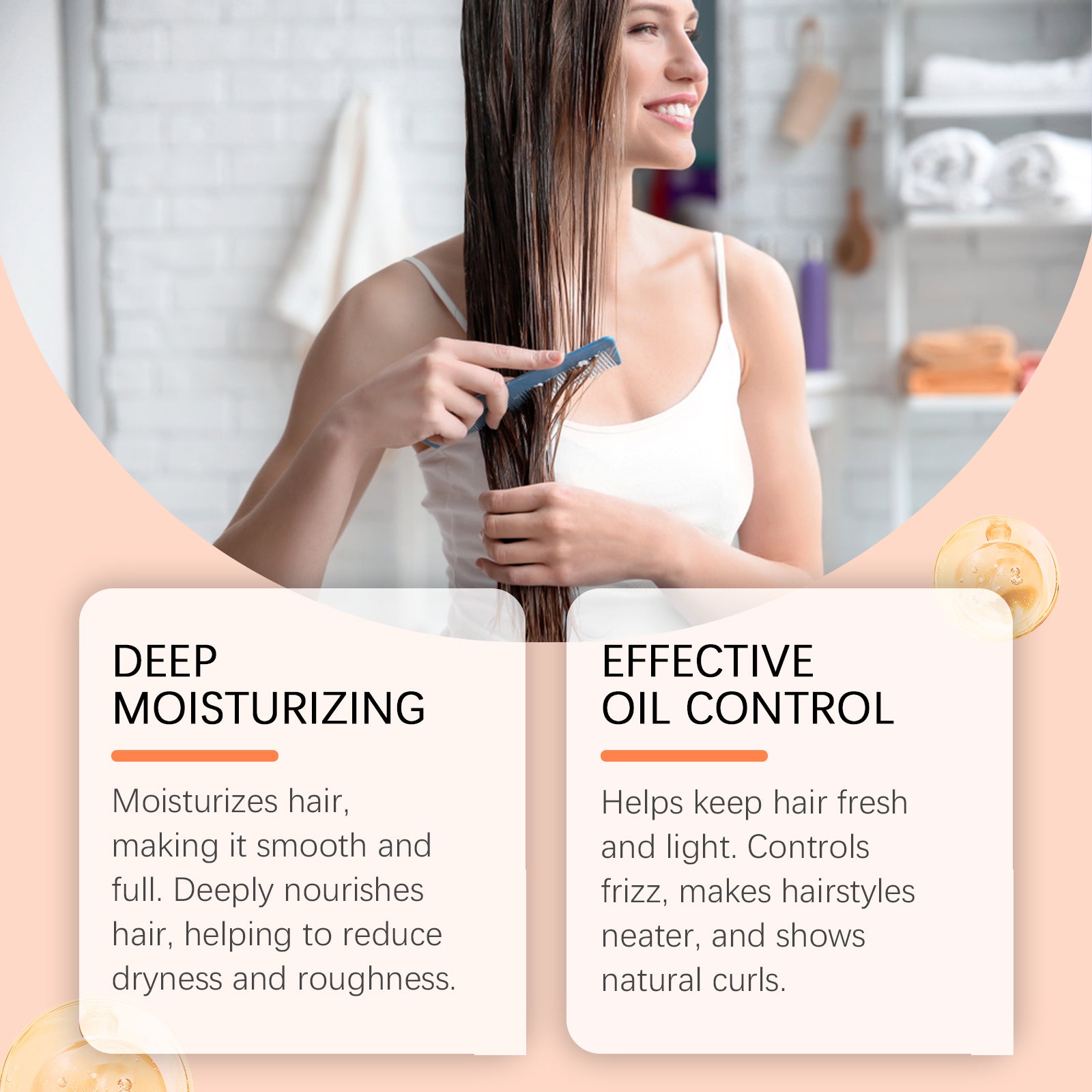 Coconut Moisturizing Shampoo Conditioner Set Clean And Moisturizing Hair Care Volumizing Shampoo