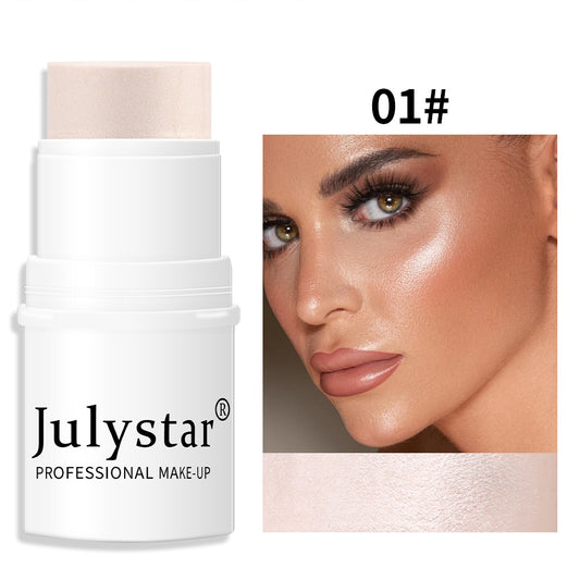 Multi Purpose Highlighting Blush Stick Matte Color Stick for Cheeks Eyeshadow Lips 6 Colors