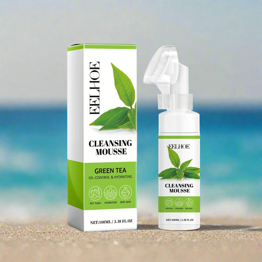 Green Tea Cleansing Mousse, A Deep Cleansing Facial Cleanser With Refreshing Oil Control And Wrinkle Reduction