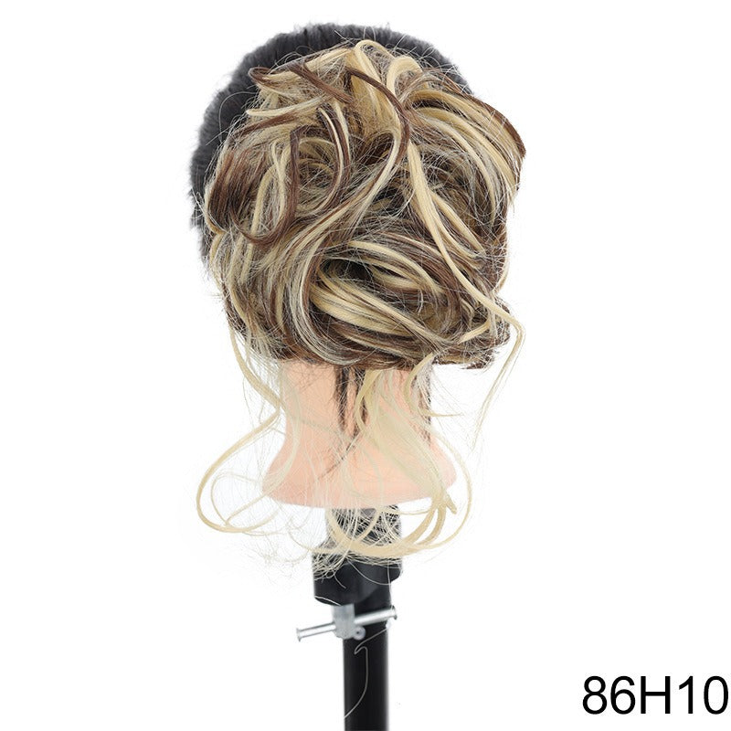 Messy Curly Hair Bun Clip Hair Extensions Claw Clip