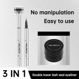 Magic Eye Liner Gel Pen Waterproof 2 In 1 Lower Liquid Eyeliner Stamp