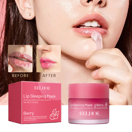 Lip Sleep Mask, Moisturizes, Plumps & Gently Exfoliates Dead Skin