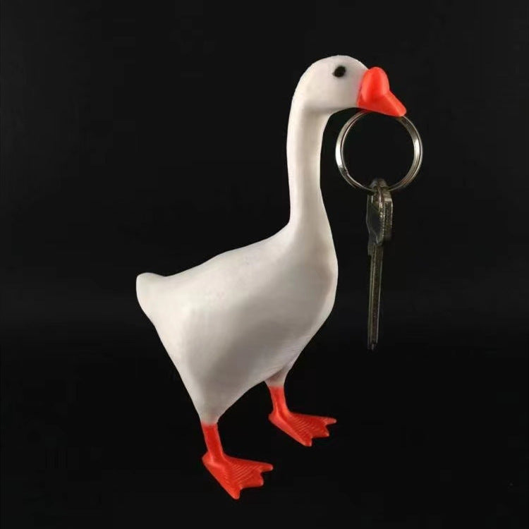 Cute Duck Magnetic Statue Holder for Household Products Resin Decoration