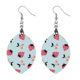 Strawberry Cherry Cute Wooden Earrings Pendant