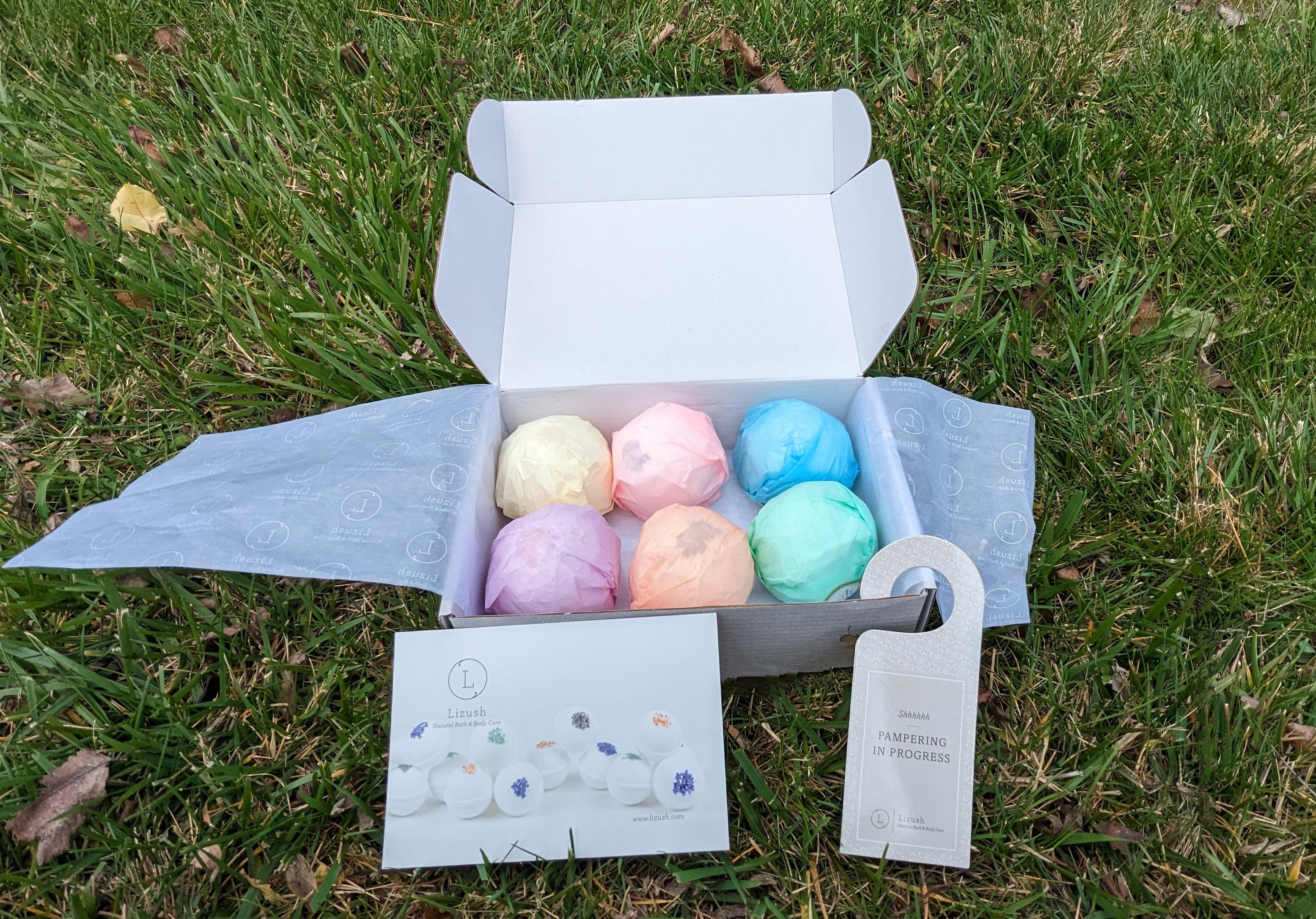 Spring Natural Bath Bombs Gift Set [Lizush] *Made in USA*