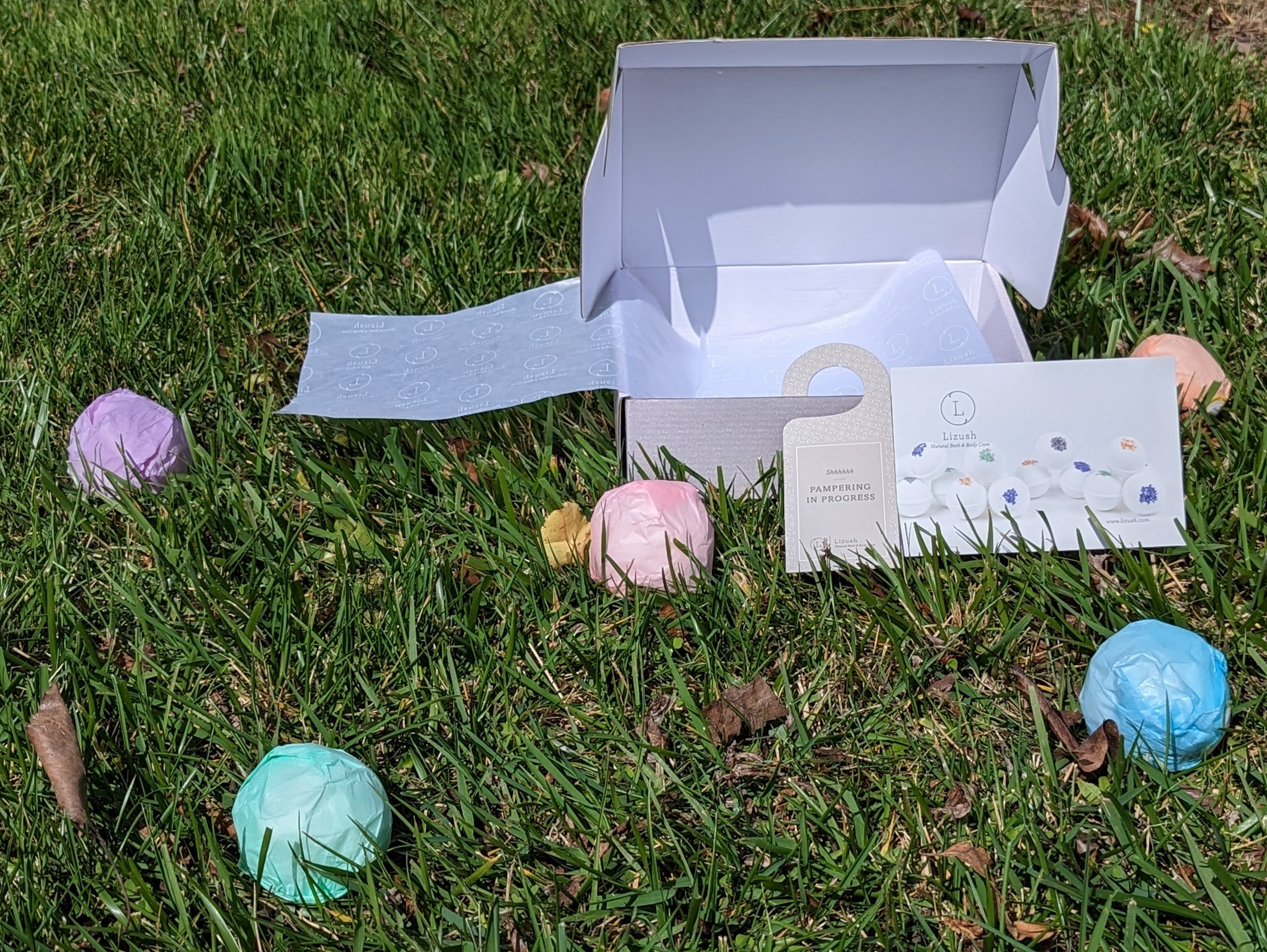 Spring Natural Bath Bombs Gift Set [Lizush] *Made in USA*