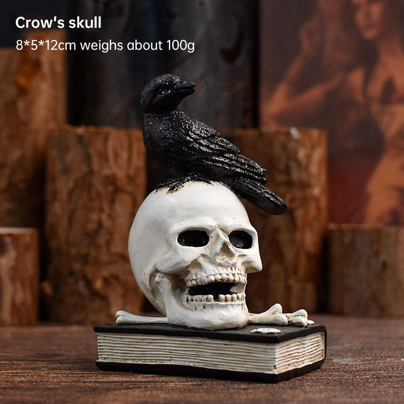 Skeleton Yoga Figurine Decoration Ornaments Skull Small Halloween Decorations