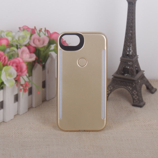 Light Up Selfie Flash Phone Case For iPhone XS MAX XR 11 Pro X XS 6 6s 7 8 Plus Anti-fall 3 Generations for iPhone
