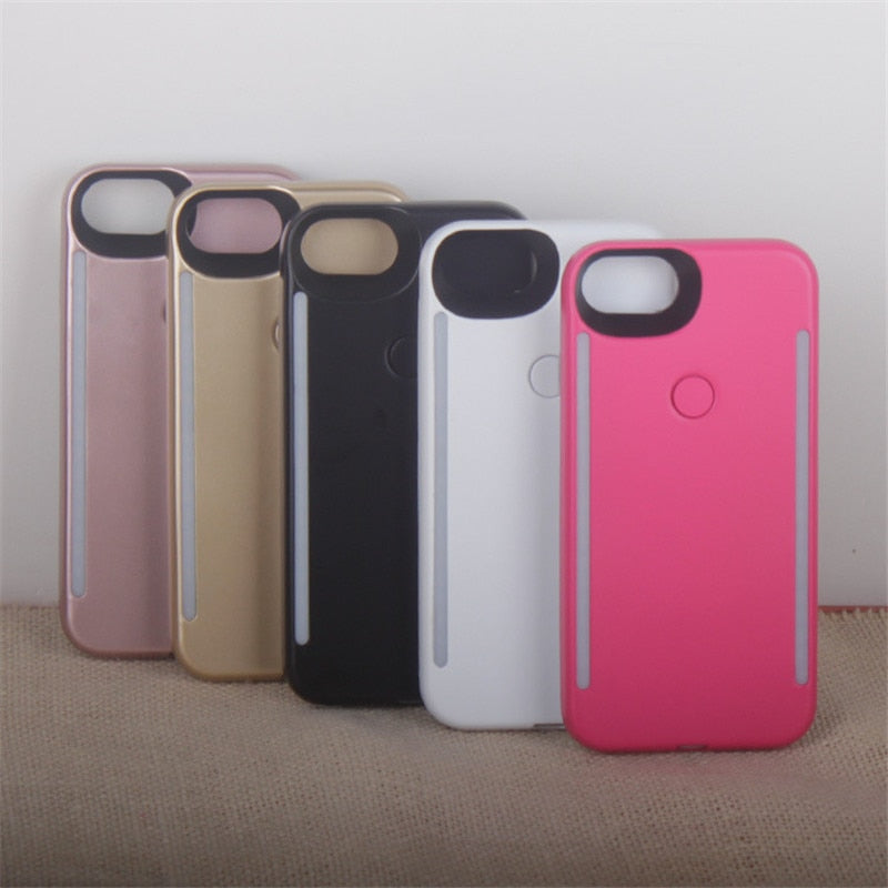 Light Up Selfie Flash Phone Case For iPhone XS MAX XR 11 Pro X XS 6 6s 7 8 Plus Anti-fall 3 Generations for iPhone