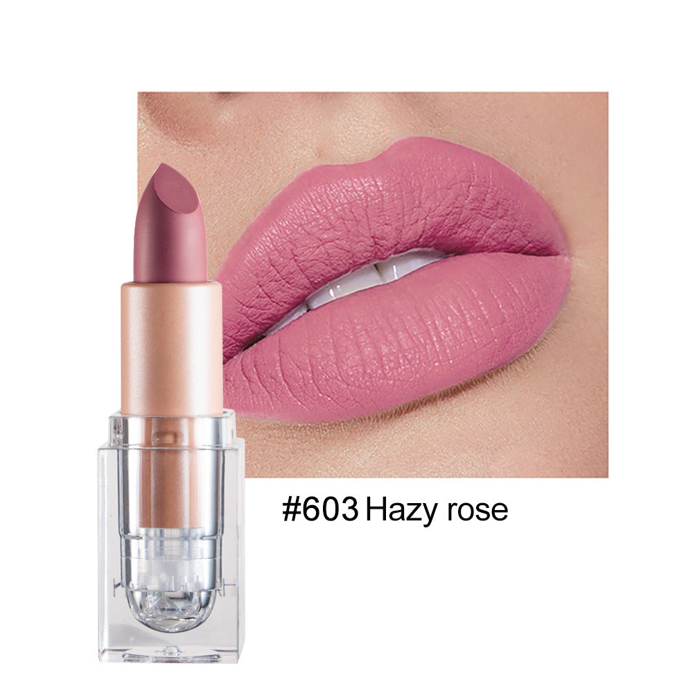 Silky Ice Cube Matte Lipstick 12 Color Lipstick Nude Long Lasting Colors