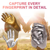 Couples Hand Model Clone Powder, DIY Gift 3D Hand Model Crafts Creative Home Decoration