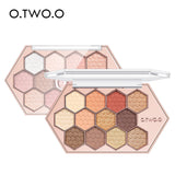 Honeycomb Diamond Eyeshadow Palette Taro Powder Natural Eyeshadow 12 Colors