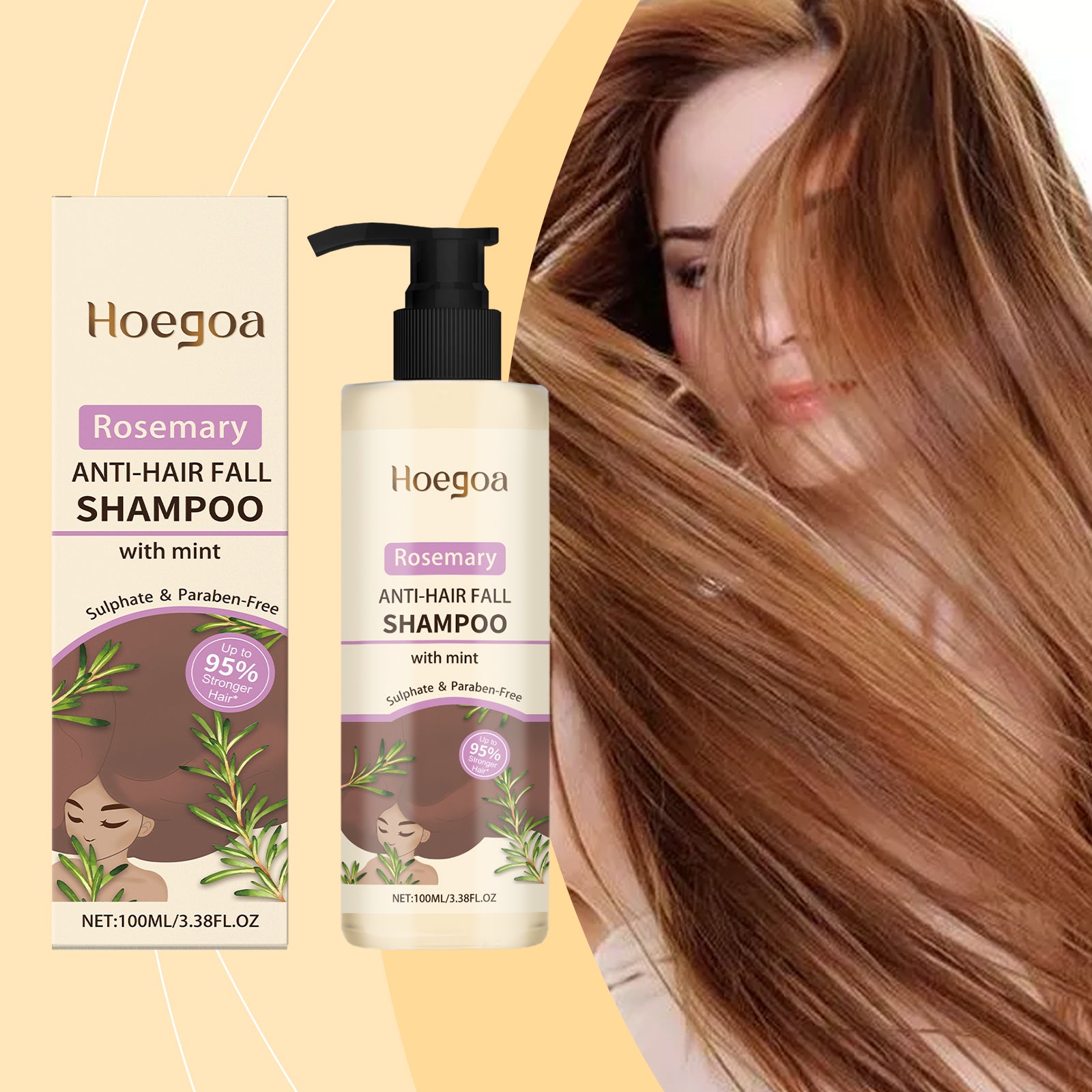 Rosemary Shampoo Cleans And Strengthens Hair Gentle Smoothing Hair Care