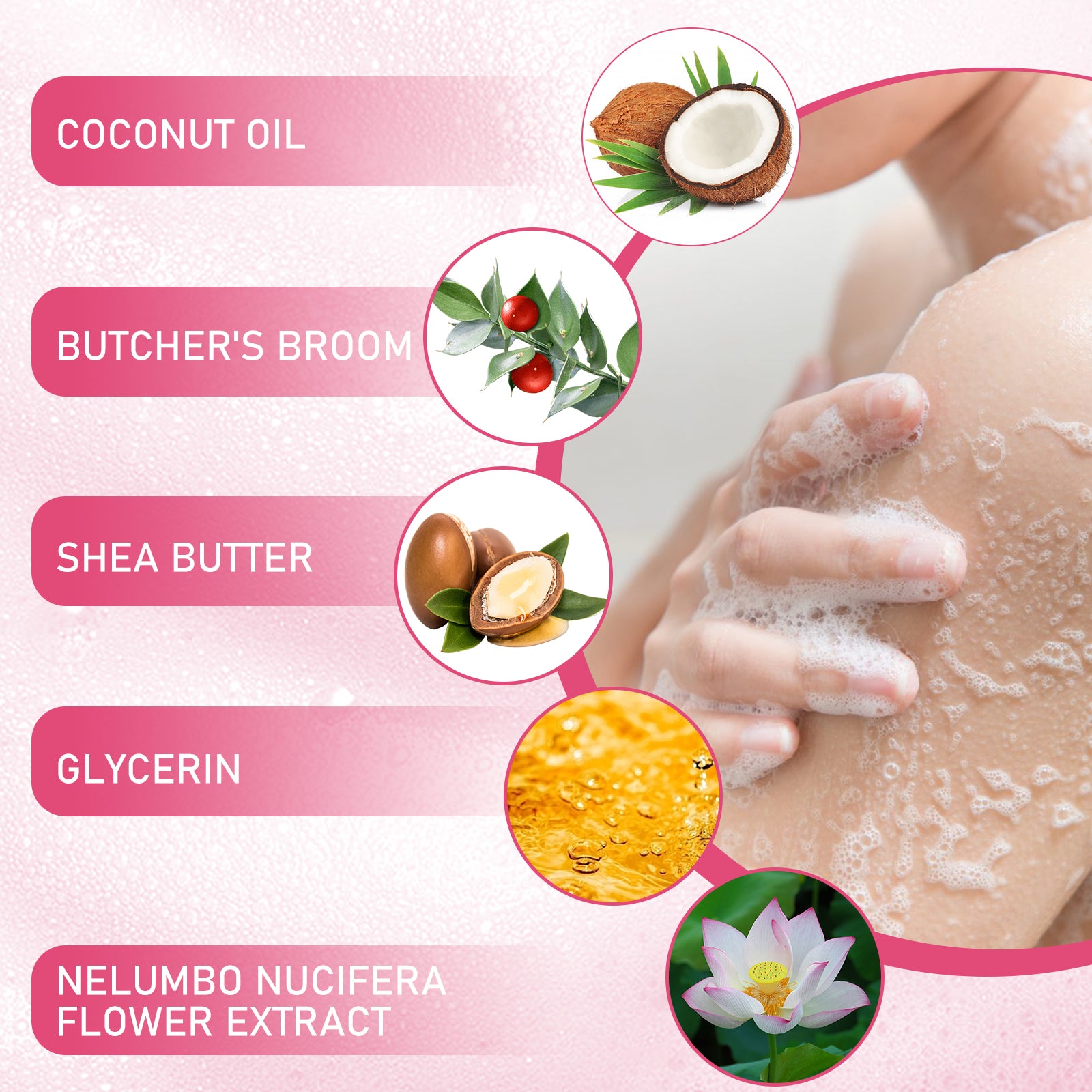 Aromatherapy Body Sponge, Firming Skin Cleansing Sponge