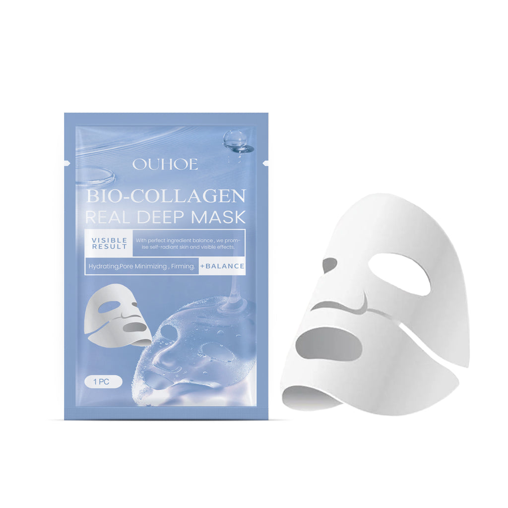 Bio-Collagen Real Deep Mask Moisturizing Anti-Wrinkle Fade Out Fine Lines Smooth Water Skin Mask