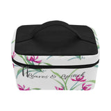 Leaves & Lipstick Large Cosmetic Bag